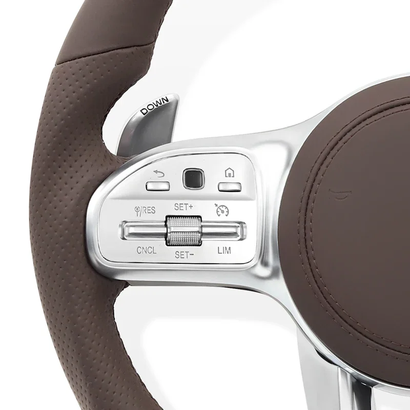 OEM Brązowe Sportowe Kierownice Samochodowe do Mercedes Benz AMG W204 W205 W177 W213 W221 W222 W464 G350 G63 G65 G500 Glc Gle Gls Gla