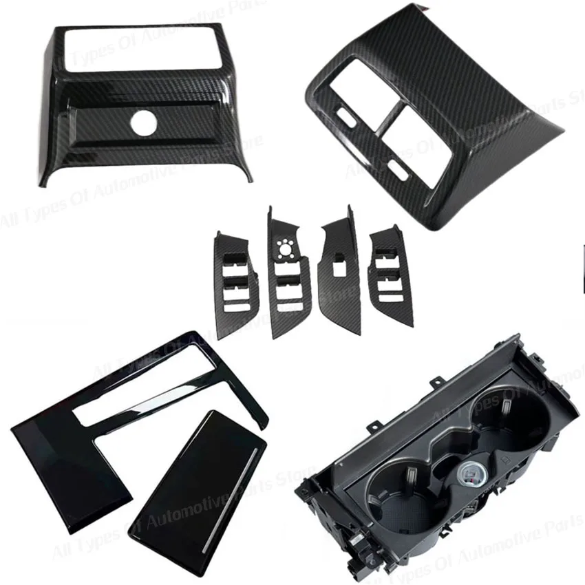 For Audi A6 A7 C8 2019-2023 Front beverage cup holder Armrest Box Water Cup Holder Shell car Interior Trim body kits tuning