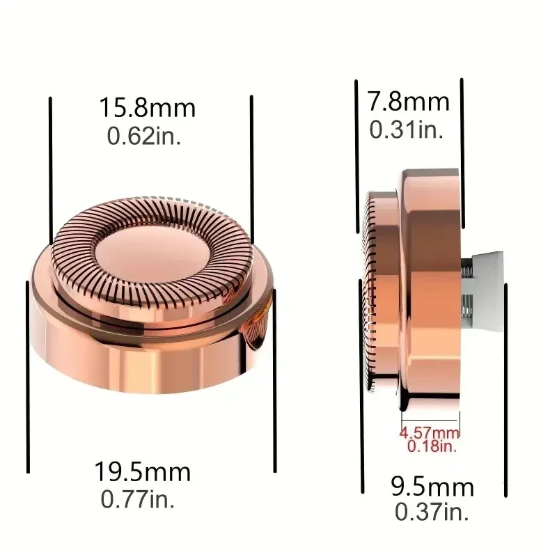 4 Stuks Finishing Touch Vlekkeloze Gezichtshaar Verwijderaar Vervangende Koppen-Pijnloos En Effectief Ontharen