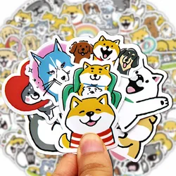 10/50/100p Funny Cute Dogs Sticker Kawaii Shiba Inu Aesthetic Stationery Diary Decoration Vintage Children's Stickers Pack