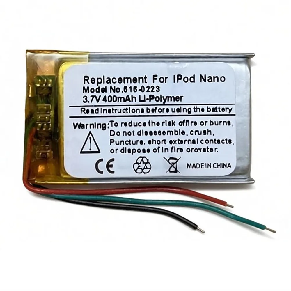 616-0223 616-0223 400mAh Battery For iPod Nano 1 Nano 1st Generation 1 Gen Nano1 A1137 4gb 2gb 1gb