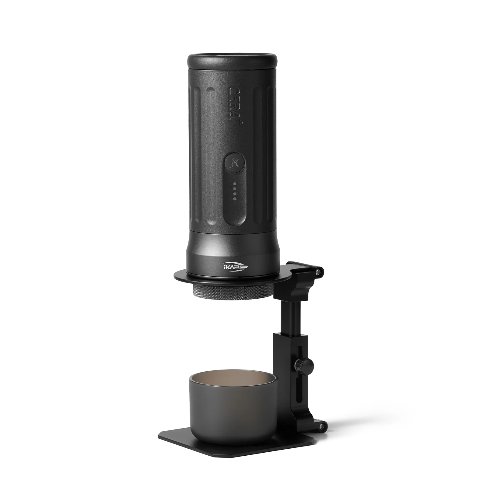 IKAPE Kapo K2 Portable Coffee Machine with Foldable Stand, Coffee Maker Carrying Bag, 2 Pec Coffee Bean Tube, Puck Air Blower