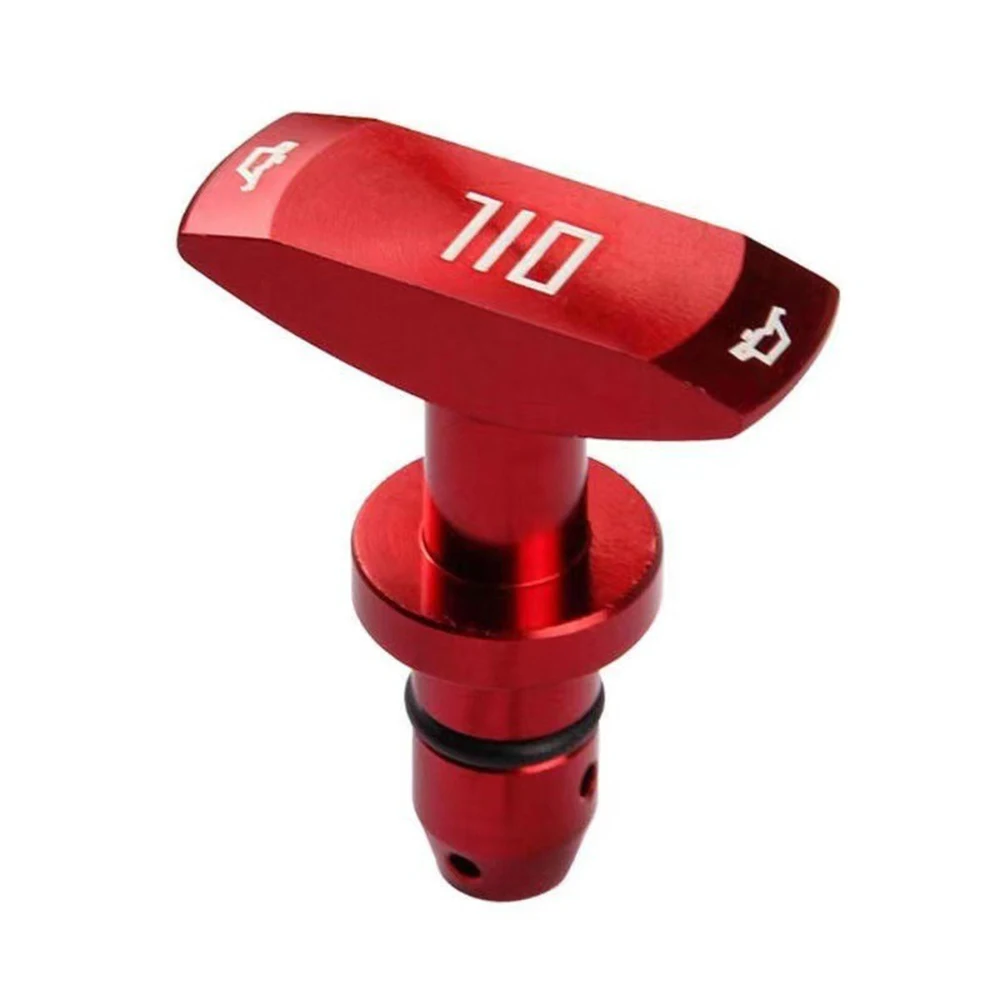 Universal Car Oil Dipstick Pull Handle Engine Oil Pullhandle Aluminum Billet Auto Replacement Modification Decoration