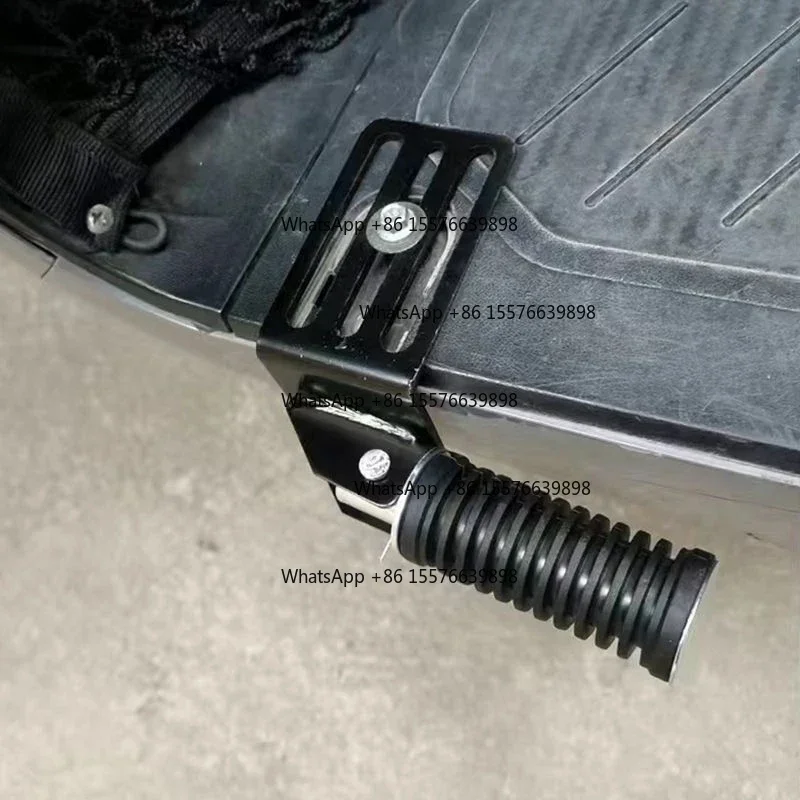 ZOCI-FOR 1Pair Aluminum Alloy Foldable Motorcycle Foot Rests - Universal Anti-Slip Passenger Hanging Step Floorboard Parts