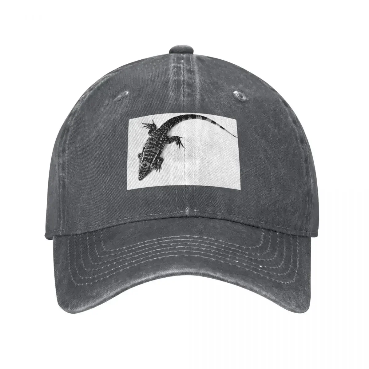 Black And White Tegu Lizard Baseball Cap Vintage boy Hat Sunhat Beach Bag Men's Caps Women's