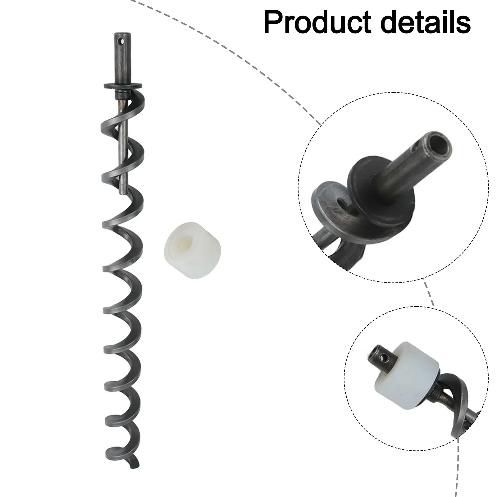 

1PC Iron Feeding Screw Length 39cm With Bushing For Feeding Of Outdoor Wood Pellet Oven Short Igniter Auger Screw Accessories