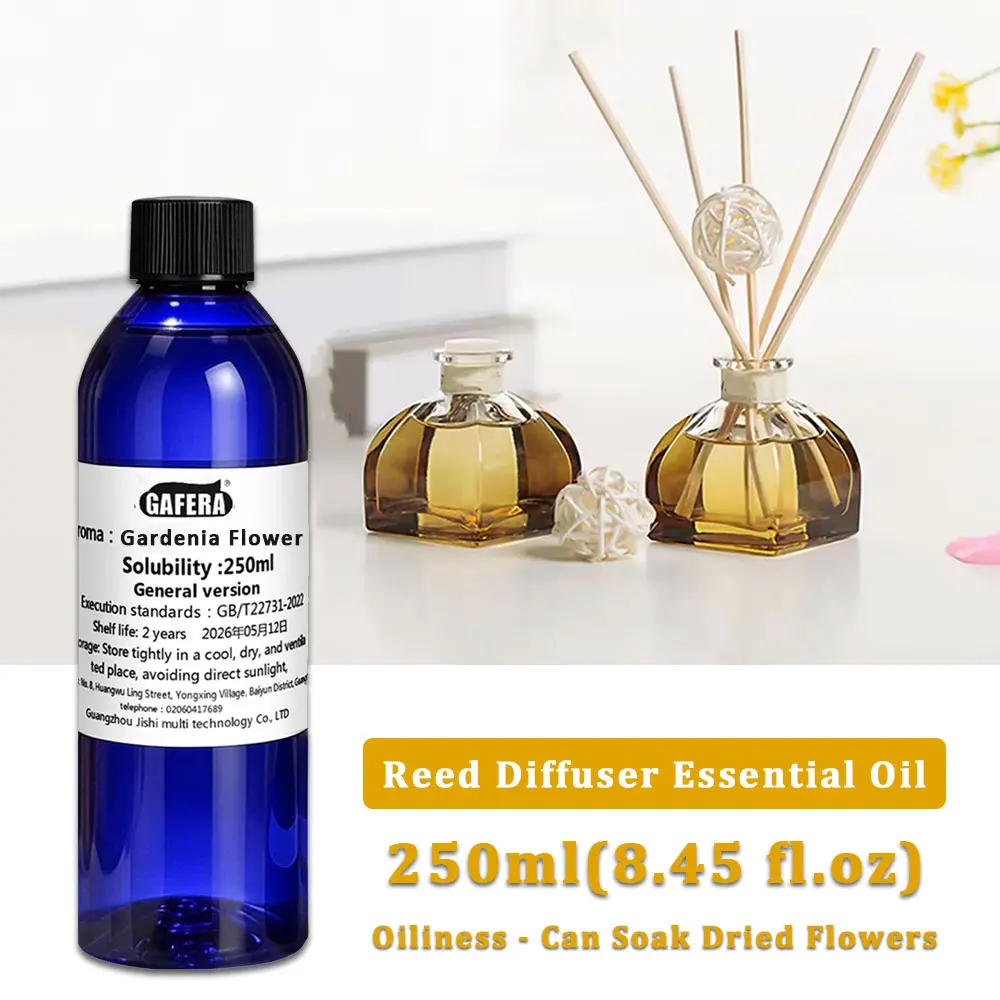 GAFERA 250ml(8.45 fl.oz) Black Ice Ritz-Carlton Aromatherapy Essential Oil, For Vine Diffuser, Reed Diffuser Replenishes Essence
