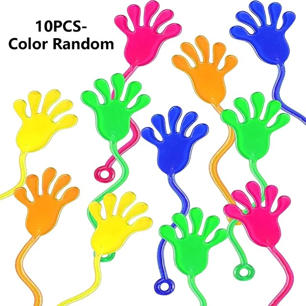 10 pièces (couleur aléatoire) nouveau spécial élastique télescopique Mini jouet à main collant paume mur escalade petite main décompression jouet