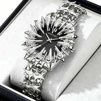 Reloj Y2K, relojes europeos americanos, escala de dragón Irregular, luz de soldadura de estaño puntiaguda, regalo de lujo para hombres, reloj de pulsera de cuarzo de nicho