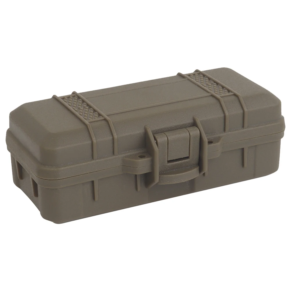 Outdoor Survival Tool Case with Sponge Sealed Shock Absorption Box Lockable Safety Protective Tool Case for Instrument Gear
