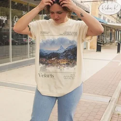 Velaris Shirt LICENSED Sarah J Maas Merch City Of Starlight Acotar Cotton Tee Loose Oversize Retro Shirt Fantasy Apparel Y2K Top