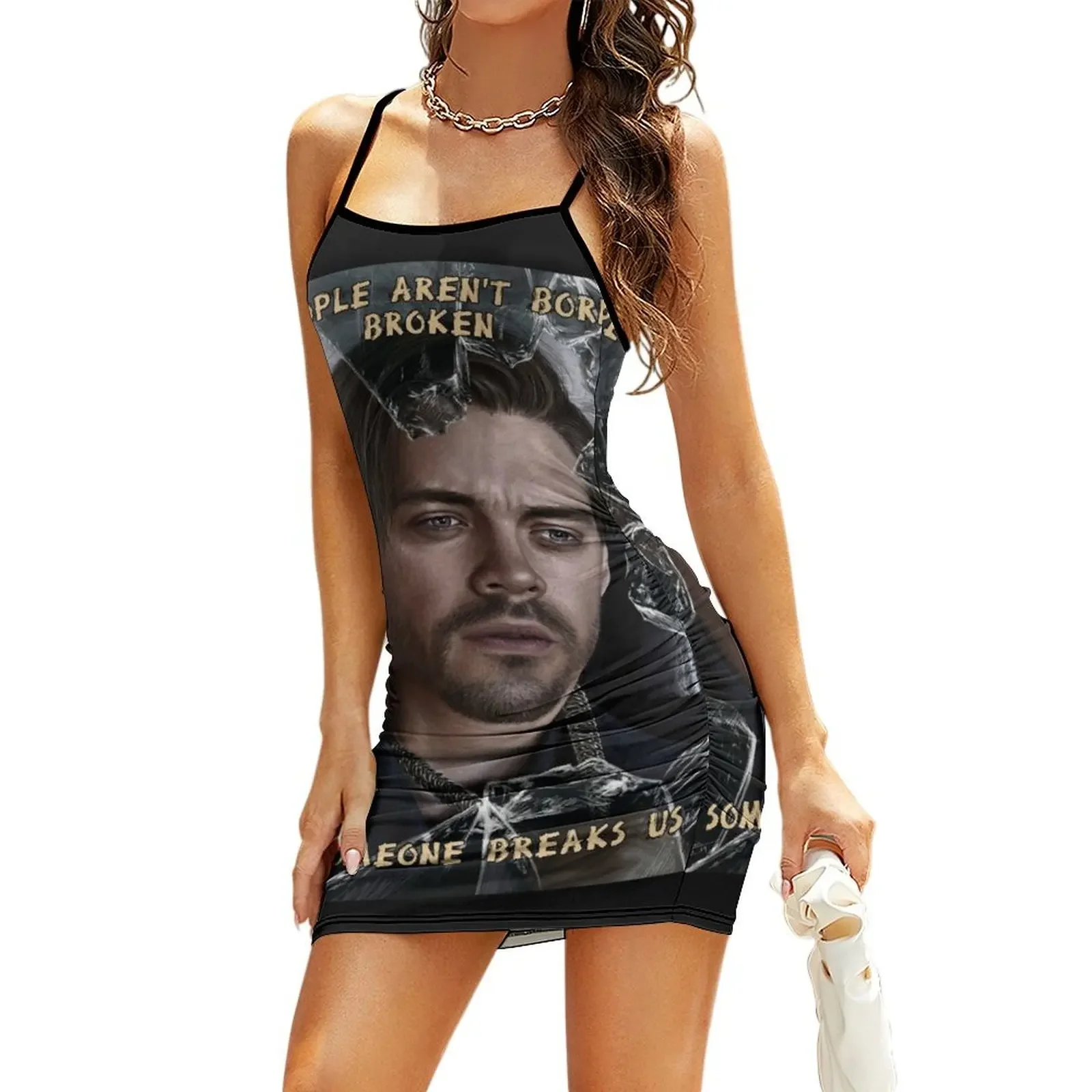 

People arn & # 39; t born broken Sling Dress dress women summer 2026 Beachwear summer dress woman 2026 trendy