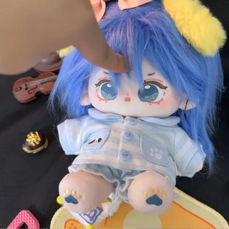 Wypchana 20-centymetrowa lalka z bawełnianymi włosami Star Garden Pluszowa zabawka DIY Stylizacja ze szkieletem Prezenty urodzinowe dla dzieci i dorosłych