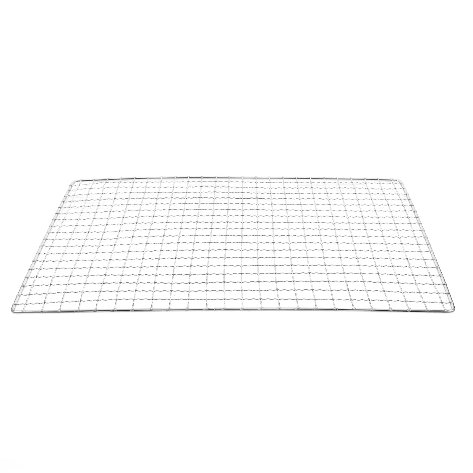 

Rectangular Grilled Net Barbecue Mesh Checkered Grate Bbq Wire Iron Rack Camping Long Lasting Metal BBQ Tool For Outdoor Cooking