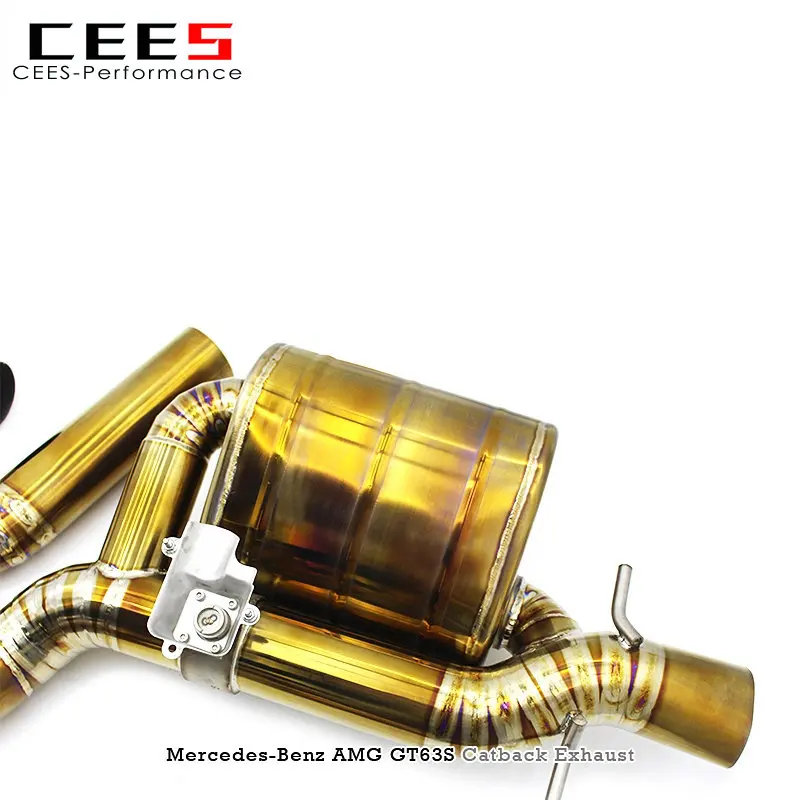 CEES Catback Exhaust for MercedesBenz AMG GT63/GT63S 2019-2023 Performance Titanium Exhaust Valve Control Muffler Exhaust System