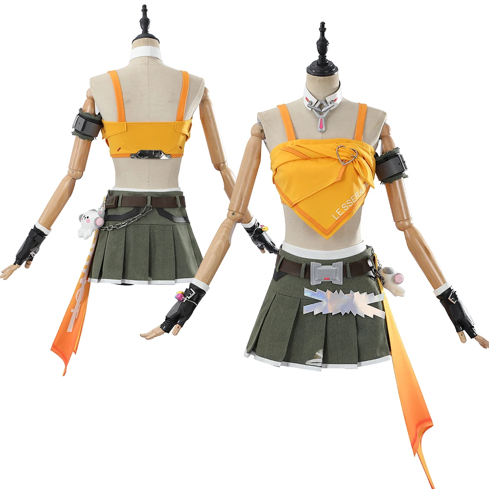 

Women Mercy Angela Fantasia Ziegler Cosplay Costume OW Disguise Vest Skirt Belt Gloves Outfits Halloween Carnival Party Suit