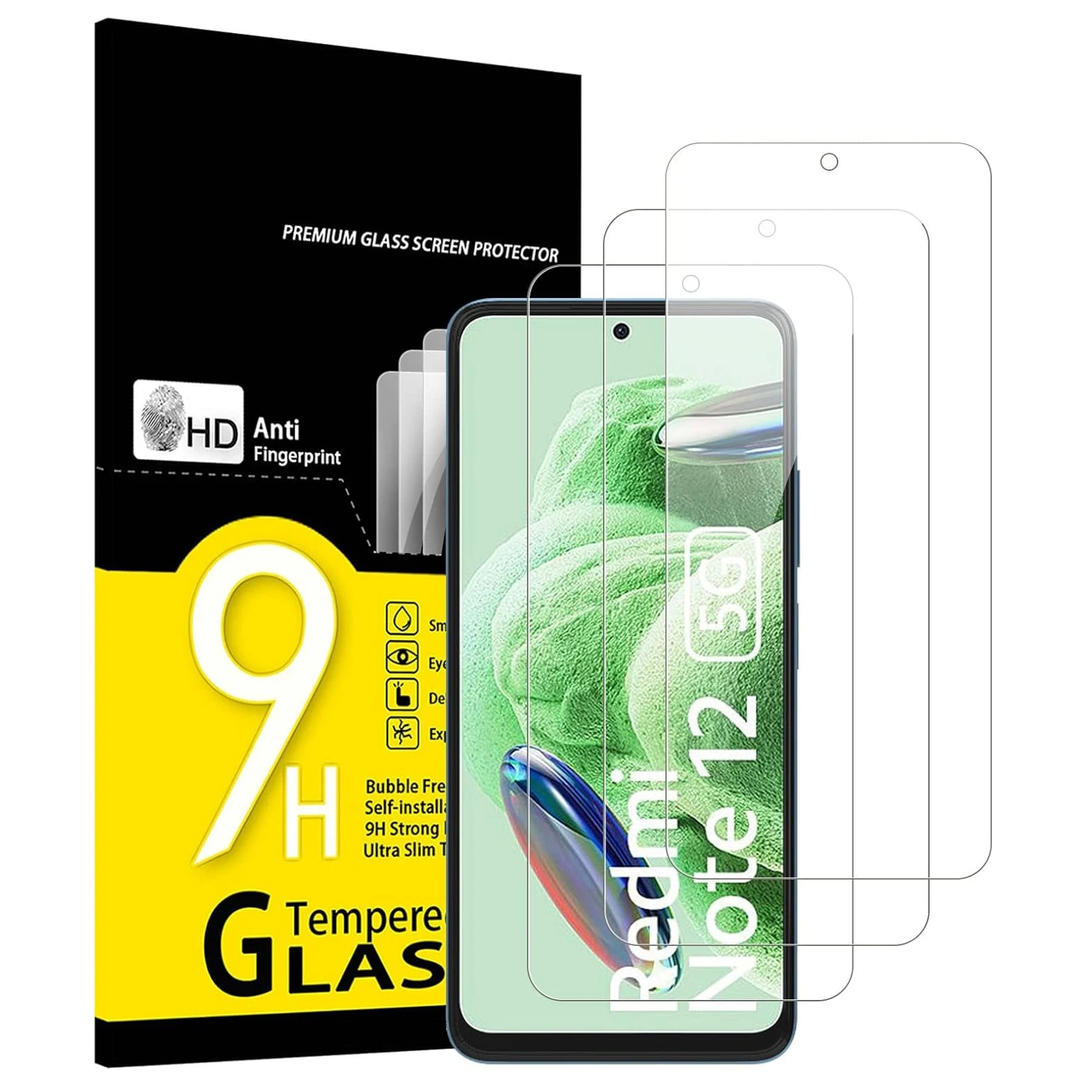 

3pcs Tempered Glass Screen Protectors For Redmi Note 12/12 Pro/12 Pro+/12S/Note 12 Turbo/Note 12R Pro/Note 12T Pro Glass Film