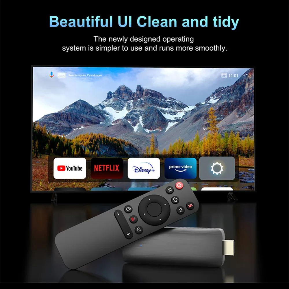 Imagem -04 - Mini tv Quad Core Arm Stick Cortex A53 Android 10 2gb 16gb Suporte 4k H.265 2.4g 5.8g Wifi Streaming Smart tv Box pk Dq06