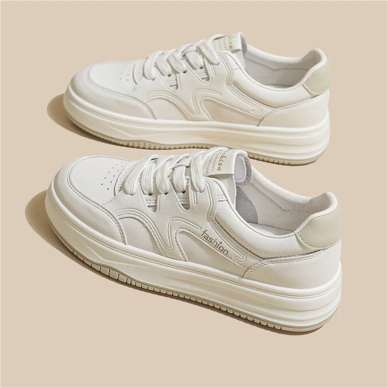 

Women Vulcanized Shoes Are Fashionable Comfortable Versatile Thick Soled Trendy Casual Dad Sports Board Shoes Trendy