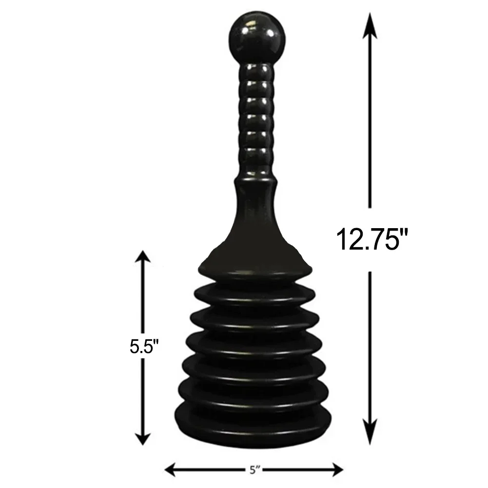 Bathroom Suction Cleaning Tool Black Kitchen Portable Reusable Floor Drain Toilet Opener PVC Sink Traditional Plungers Bathroom