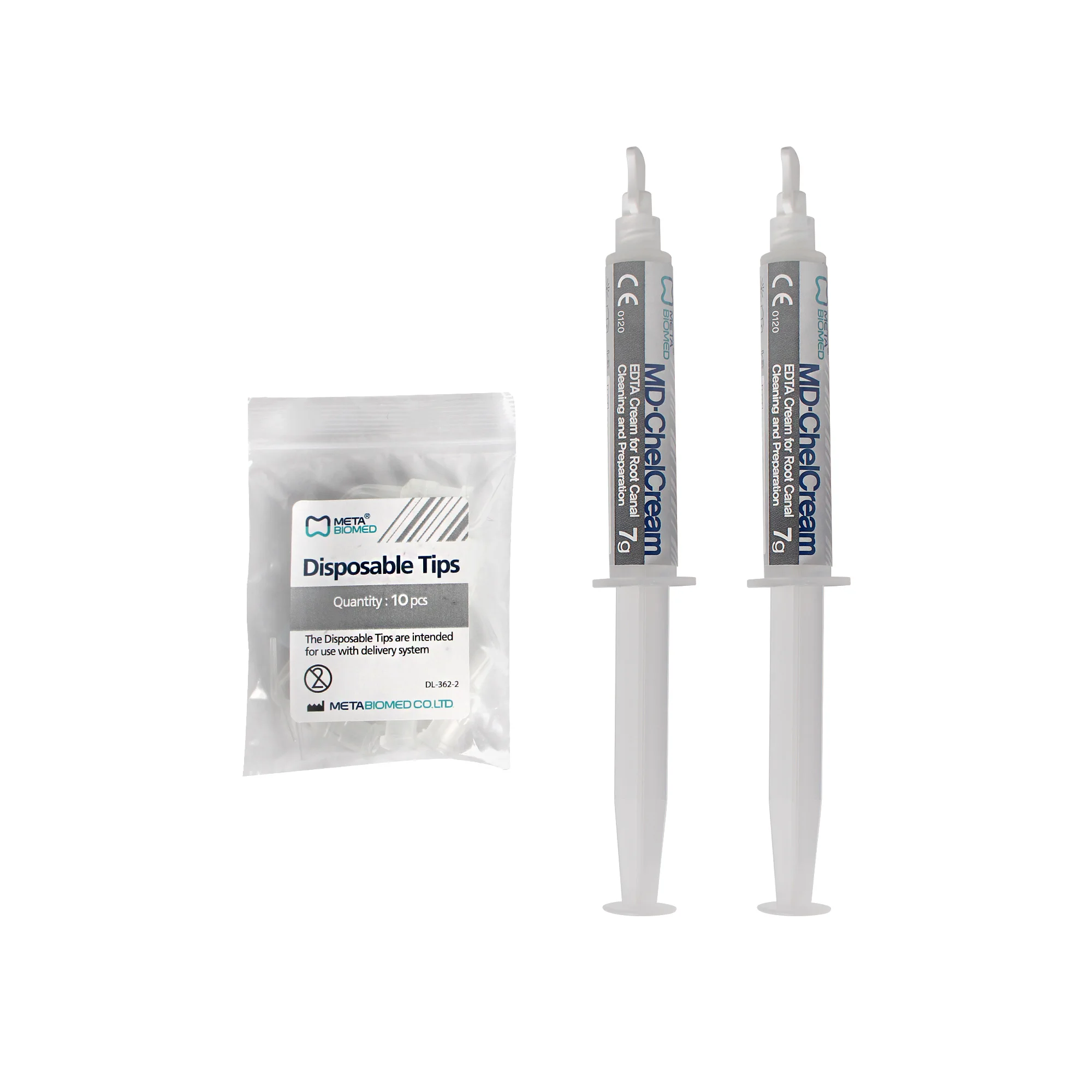 MD‑ChelCream 19% EDTA Root Canal Lubricant Paste,7g*2pcs Root Canal Cleaning Paste Endodontic Dental Materials for Clinic U