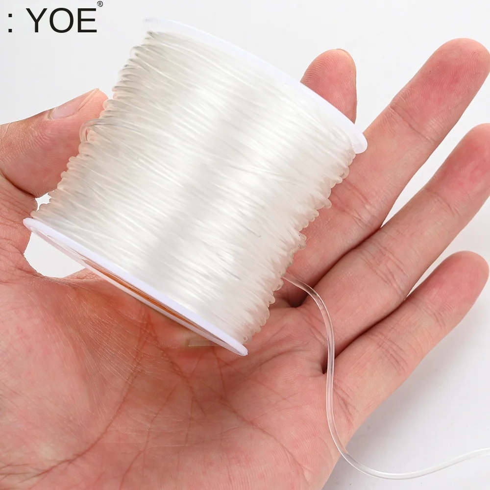 iYOE 0.5-1.5mm Elastic Cord String Transparent Elastic Thread For Jewelry Making Diy Bracelet Necklace Beaded Accessories