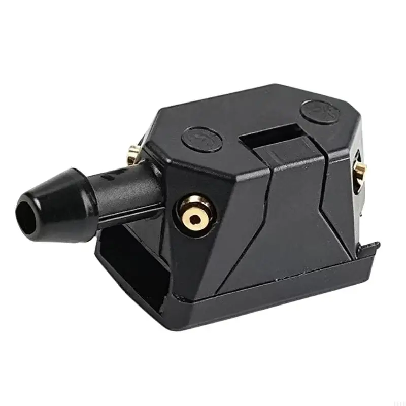 Windshield Washer Hose Set, Universal 4 Holes Arm Mounted Windshield Wiper Nozzle and Hose Connectors and 2M Fluid Hose for H9EE