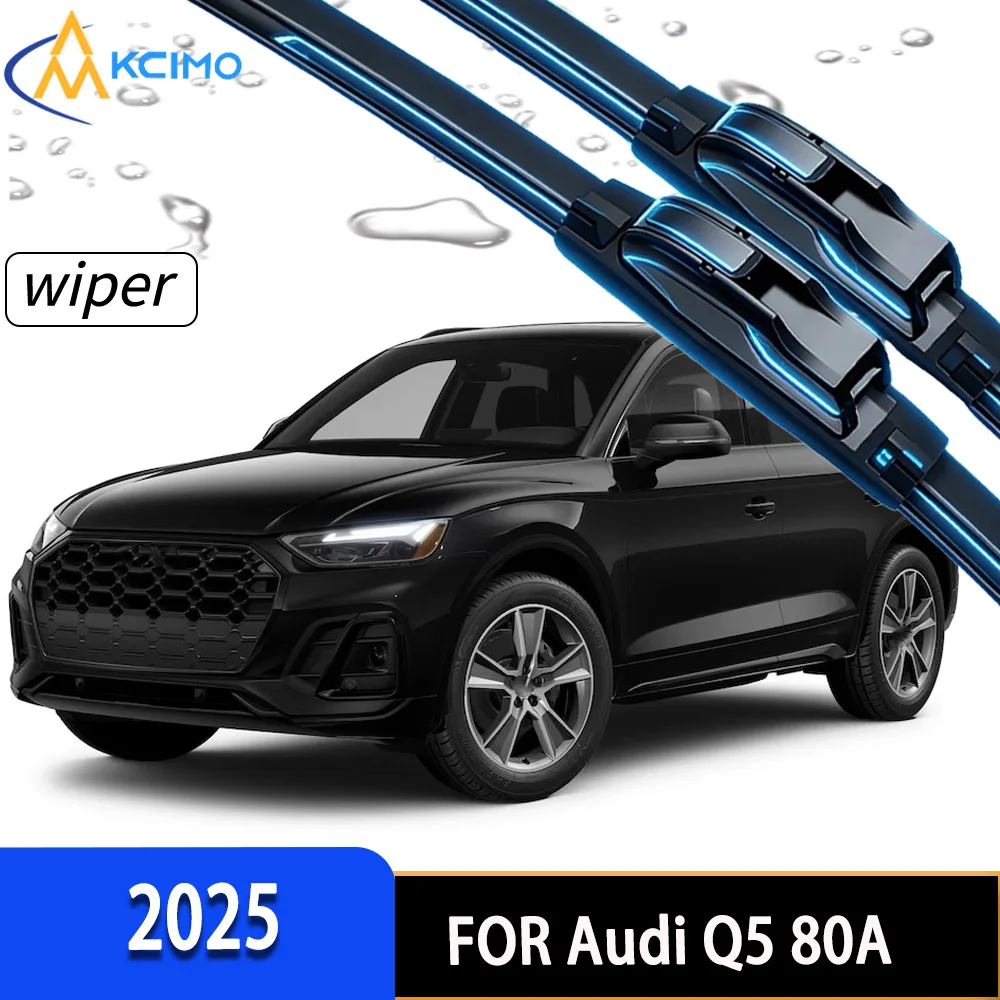 

2Pcs Front Windshield Wiper Blades For Audi Q5 2025 Premium Quality Windscreen Window Wiper Car Accessories Replacement Parts