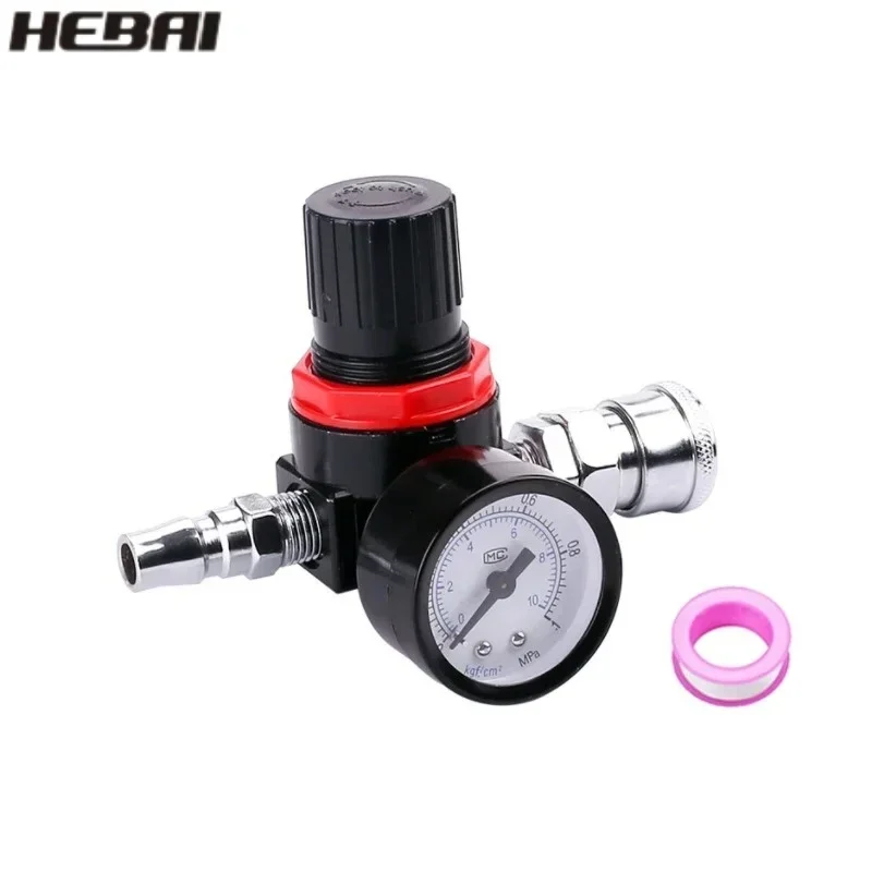 AR2000 G1/4'' with Fittings FRL Unit  Air Control Compressor Pressure Relief Regulator Valve6mm 8mm 10mm 12mm