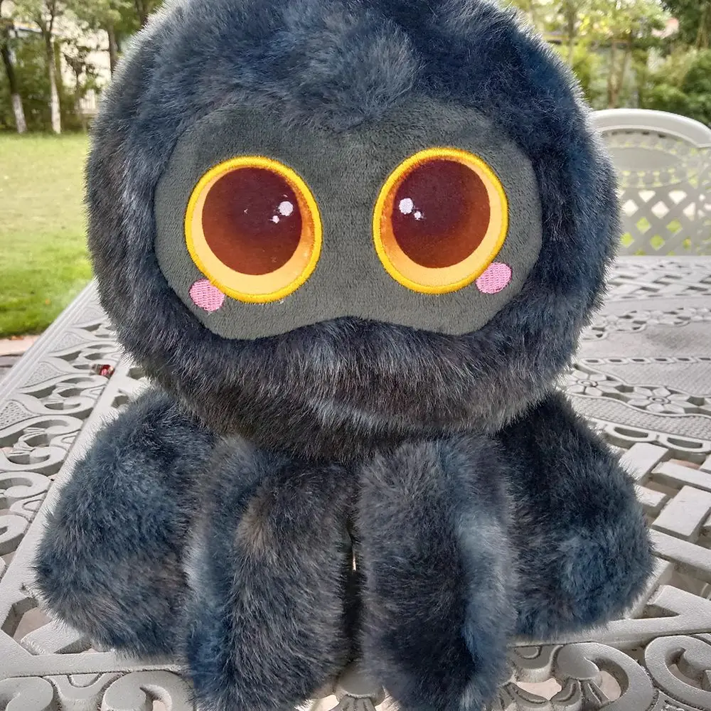 

Simulation Spider Plush Doll Interactive Handmade Cute Spider Stuffed Animal Comfortable Cartoon Black Crawling Pet Doll Kids