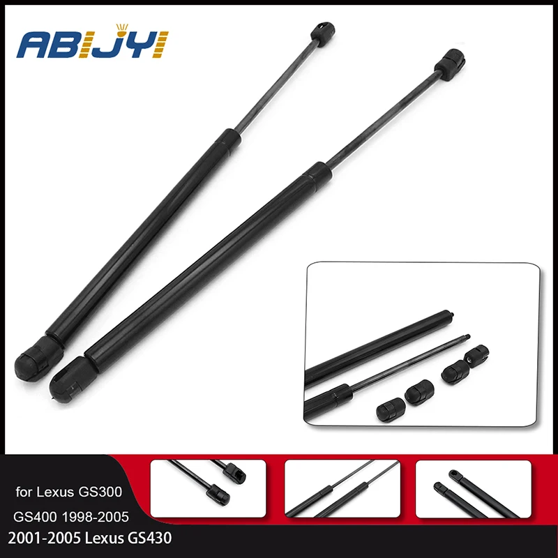 1 Pair New Car Spring Steel Front Hood Lift Support Strut Shock Car Accessories For Lexus GS300 GS400 GS430 1998 - 2005 4536