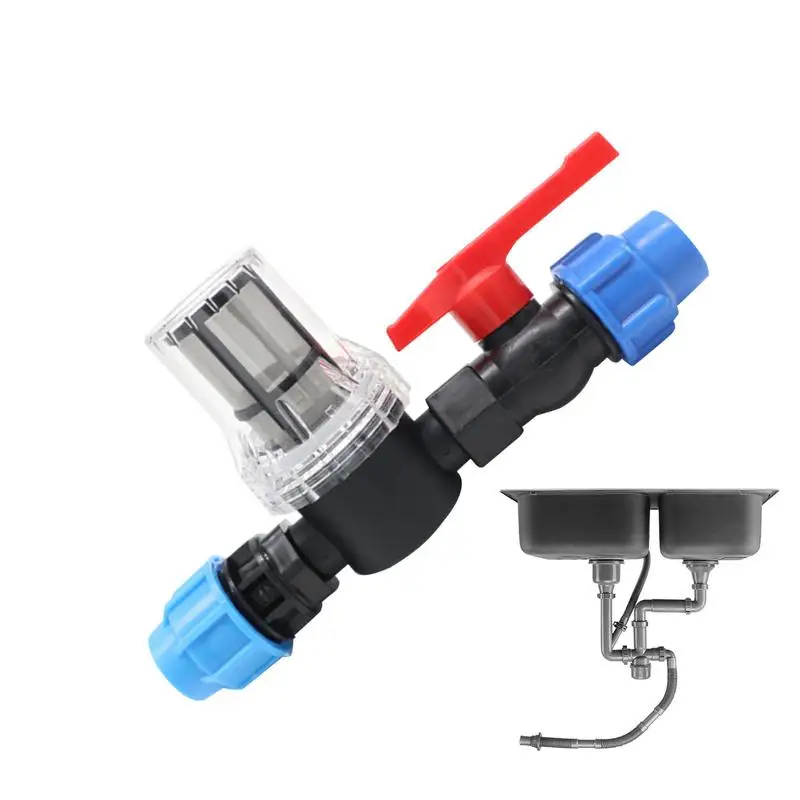 1pcs Barbed Ball Valve In-Line Ball Valve Shut-Off Switch with Hose Barb Connector for Drip Irrigation Aquarium Garden Plastics