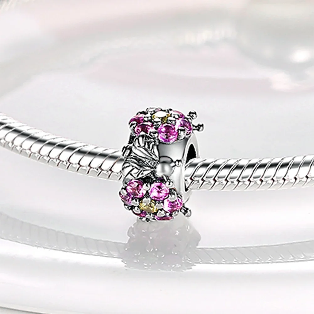 925 Sterling Silver Butterflies Bees Spiders Scorpions Charms Pendants Fit Original Bangle Bracelet DIY Jewelry Gift