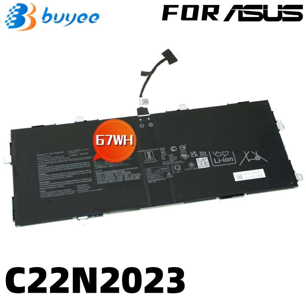 

Новый оригинальный аккумулятор C22N2023 для ноутбука ASUS Chromebook CX1700, CXB170, планшетофон серии CXB170CKA-212.BCLN6, 7,74 в, 67 Втч, 8440 мАч