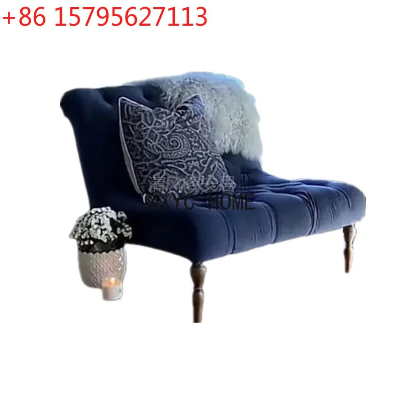 Customized Retro Affordable Luxury Fabric French Style Small Apartment Single and Double Three-Seat Cali Sofa furniture