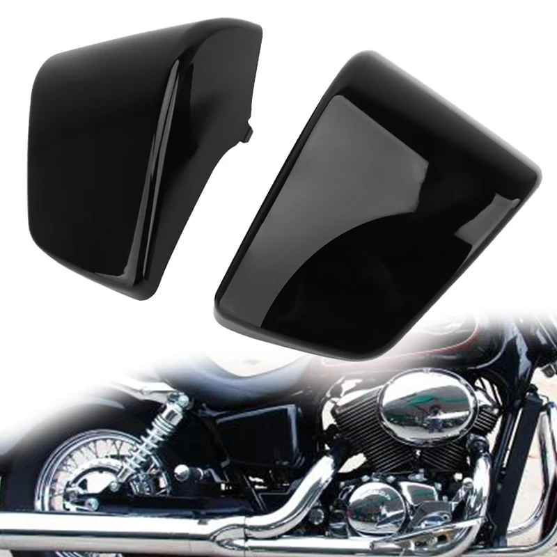 

Black Motorcycle Left & Right Battery Side Covers Fairing For Honda Shadow ACE VT400 VT750 VT 400 750 1997-2003