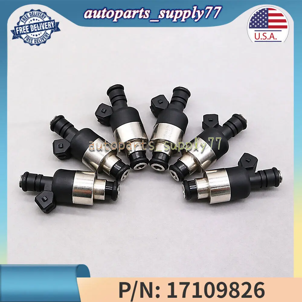 17109826 New 6pcs Fuel Injectors For Buick Chevy Oldsmobile Pontiac 1969-2000 US