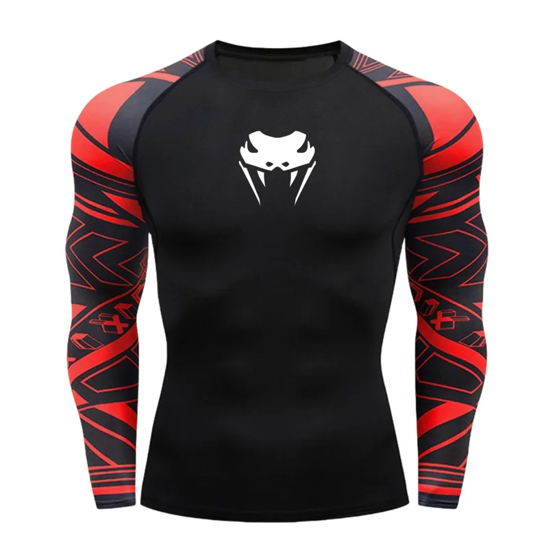 Sports Top Quick Dry Men\'s Compression Shirt Long Sleeve T-shirt Second Skin Gym Workout Short Fitness Running T-Shirt Men Wear