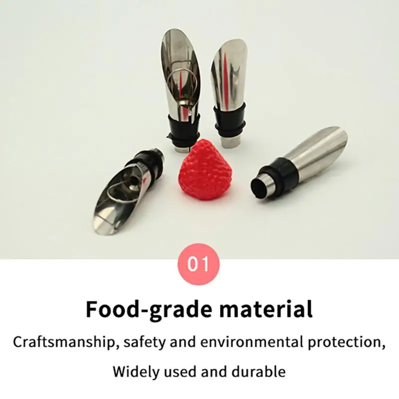 Wine Stopper And Pourer Keep Fresh 2Pcs/set Reusable Champagne Seal Bottle Cap Stopper For Beverage Beer Wine Preserver
