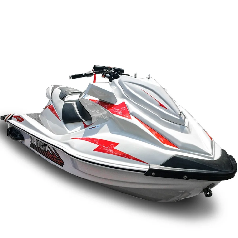 Double-person Fiberglass Motorboat Speedboat High-speed Yacht Boat for Scenic Area Sea Sports Amusement 2000CC