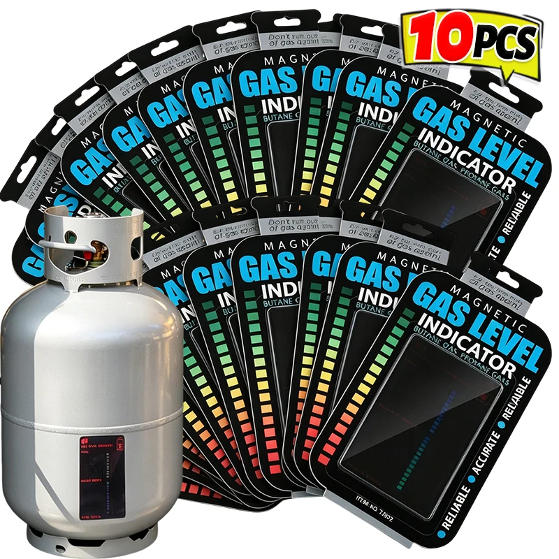 Indicador de Nivel de Gas LPG, Medidor Magnético de Tanque de Propano, Monitor de Nivel de Combustible para Calentadores de Camping al Aire Libre, Sensor Adhesivo Reutilizable