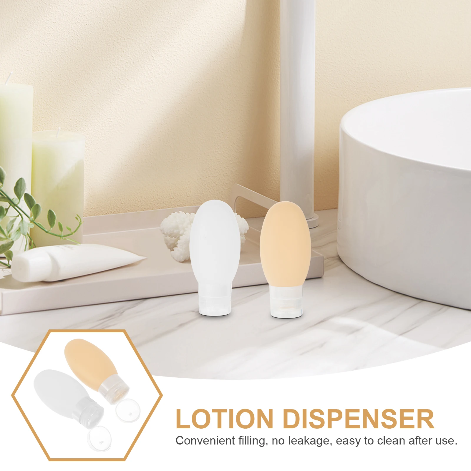 2 Stuks 100Ml Reisflessen Siliconen Hervulbare Vloeistofcontainers Voor Toiletartikelen Shampoo Body Wash Lotion Onderweg Gebruik Geen Lekkage