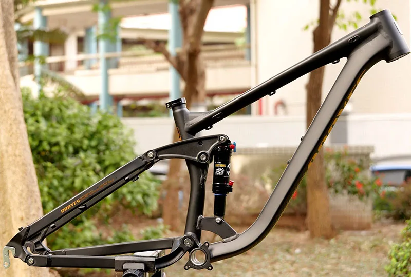 Full Suspension Bicycle Frame, Aluminum Alloy, for E-Bike Soft Trail, 4 Links, MTB Enduro, AM, DH Downhill, 135x10mm - view 3