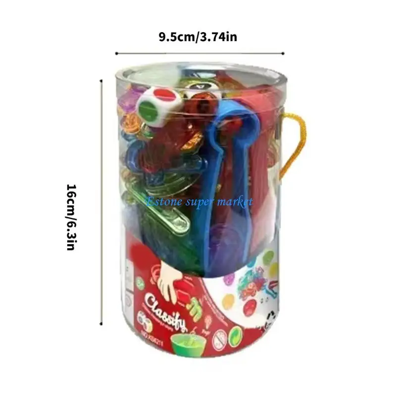 090B Matemática Aprendizagem Contando Brinquedo Color Matching Activity Playset Desenvolvimento Sensorial