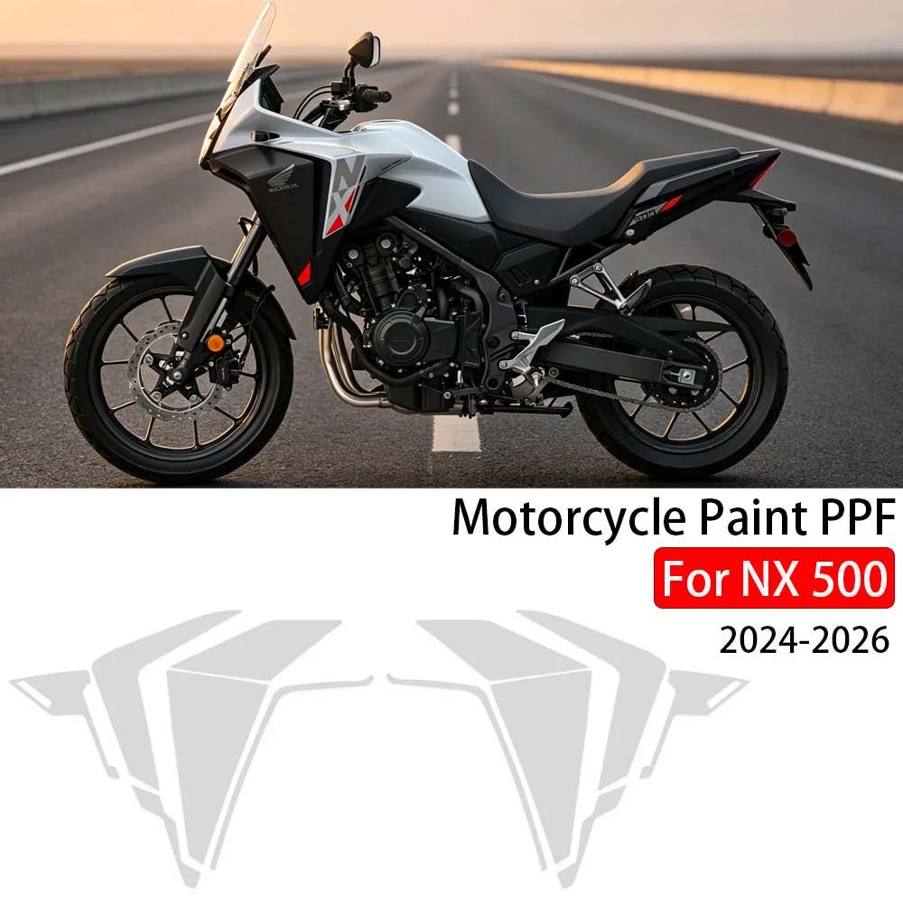 For HONDA NX 500 NX500 2024-2026 PPF Motorcycle TPU Paint Protection Fairing Protection Clear Anti-scratch Film Accessories