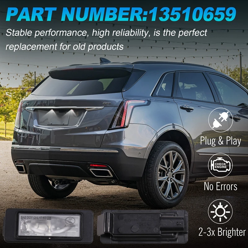 New_2 個車のナンバープレートライトナンバープレートキャデラック用