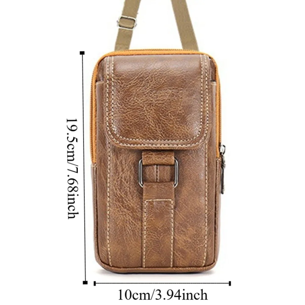 مع حزام الهاتف المحمول الحقيبة طبقات مزدوجة سعة كبيرة حزام الهاتف كليب حقيبة مشبك معدني حزام الهاتف العالمي شنقا الحقيبة