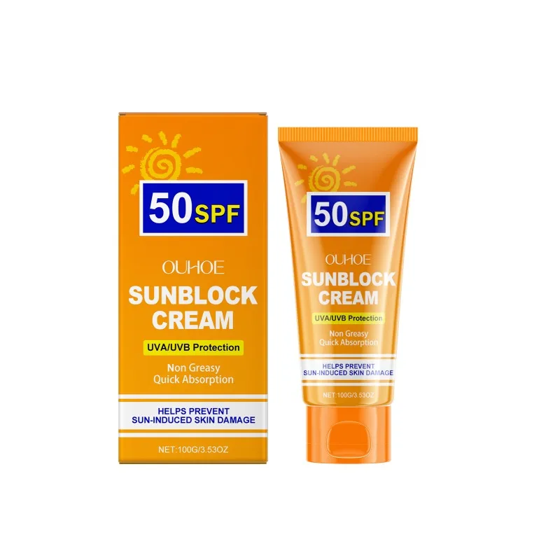 Sonnenschutz Gesichts-Körper-Sonnencreme, reparierend, erfrischend, feuchtigkeitsspendend, Solar SPF50, Schutz, Hautpflege, Körper-Sonnenschutz-Lotion