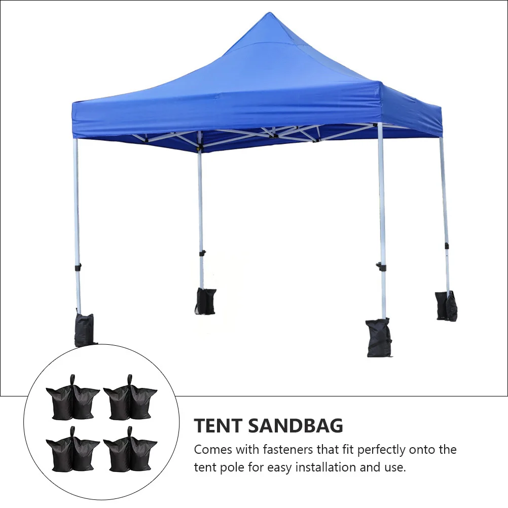 

4Pcs Outdoor Tent Weight Bag Durable Materials Strong Stitching Easy to Carry Foldable Design for Camping Picnic Fishing Beach