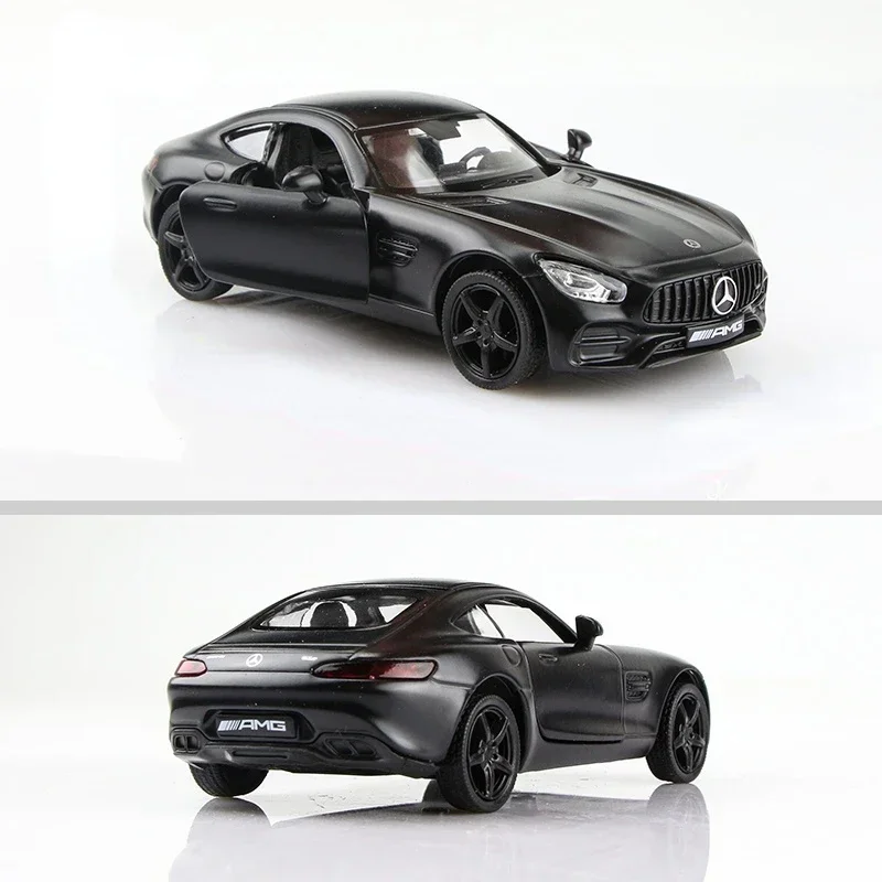 Mercedes Benz Jas GTS Diecast Car Model, Smile CarToy Vehicles, Rib Back, Alloy Metal, High Simulation, Collection Gift, 1:36